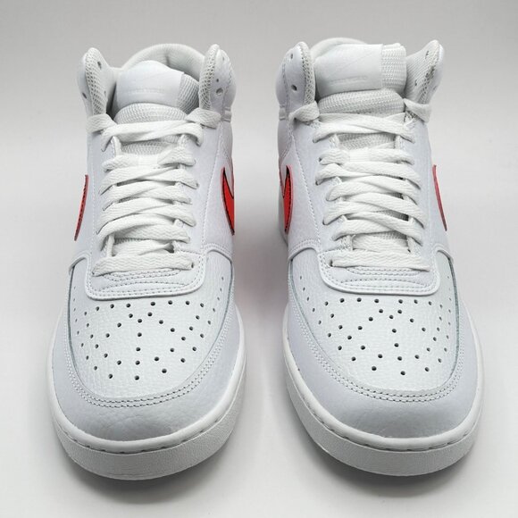 Women’s Nike Court Vision Mid 'White Flash Crimson Pink CD5436-102 Size 9 - Picture 4 of 13